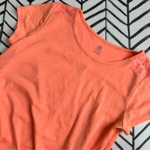 Champion Girl's Size XL Front Knot Orange T-Shirt